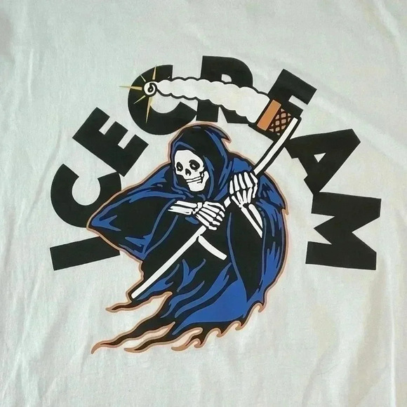 ICECREAM | Don't Fear The Reaper | SS Tee 411-4209 White 2021 BBC - Picture 2 of 3